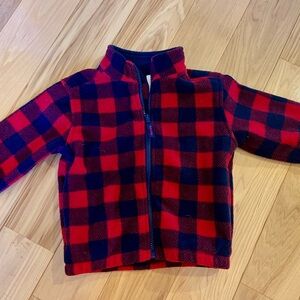Unisex fleece plaid jacket 2T